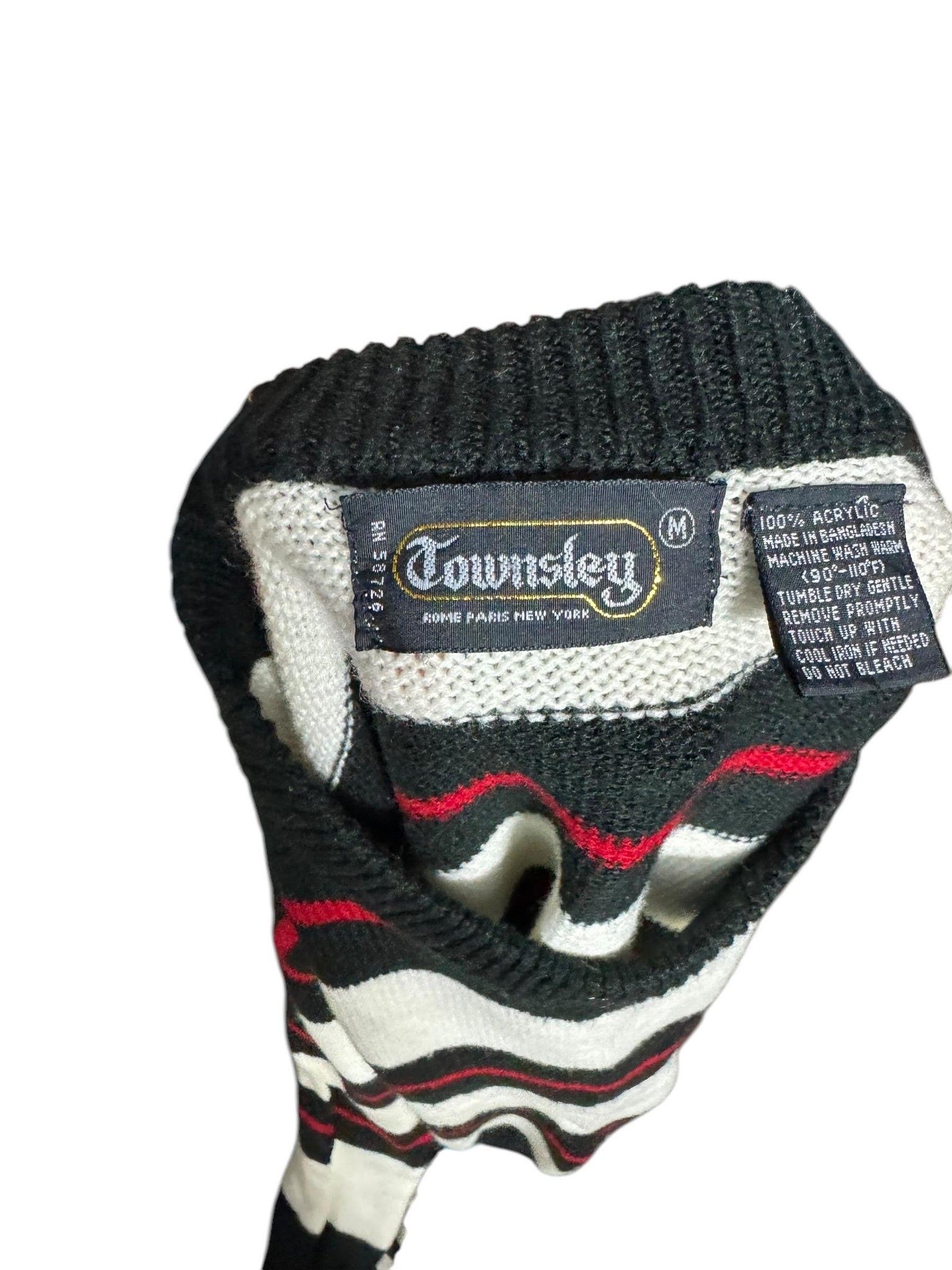 Vintage 70's men's mod sweater M Townsley