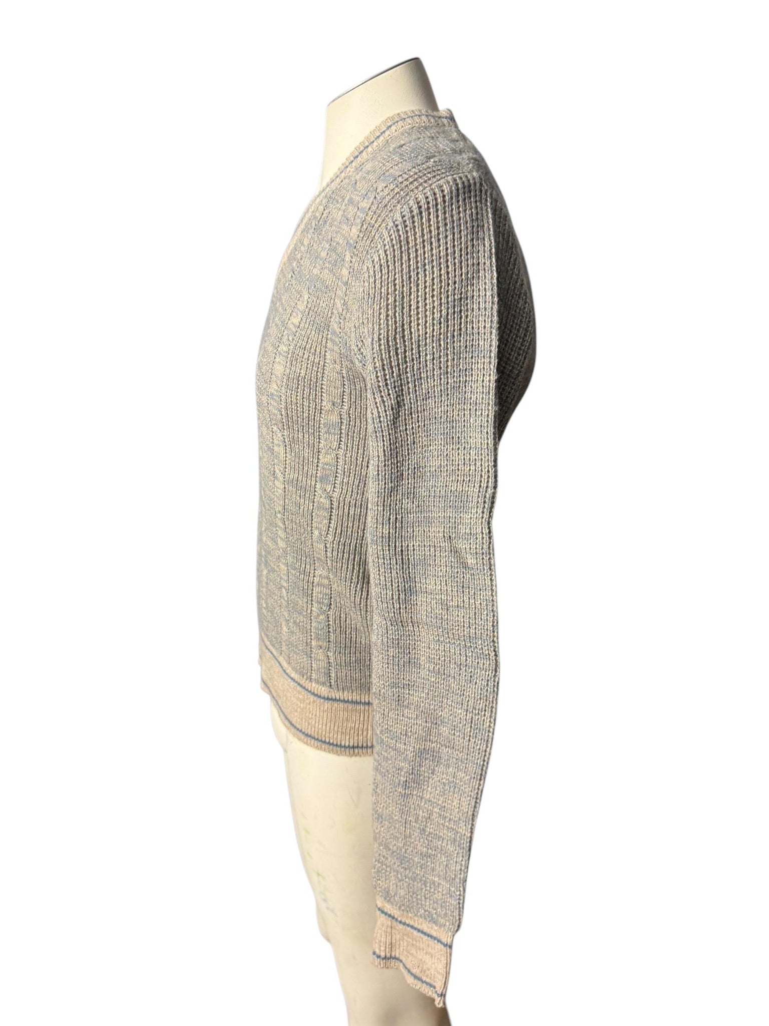 Vintage 70's men's V neck sweater M Kennington