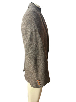 Vintage men's gray wool suit jacket 42 R Hunt Valley