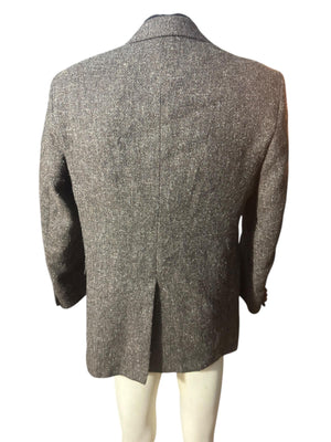 Vintage men's gray wool suit jacket 42 R Hunt Valley