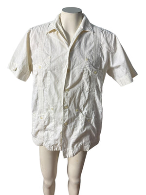 Vintage Tabogana Mexican wedding shirt L