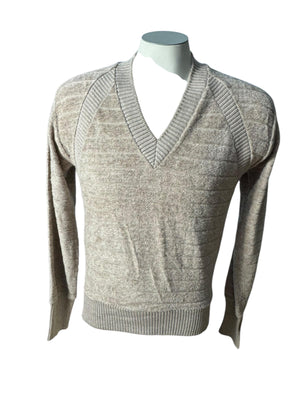 Vintage 70's men's tan terry top M Young Gentry