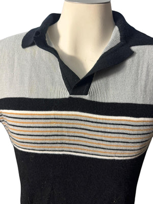 Vintage 70's men's striped sweater M Image