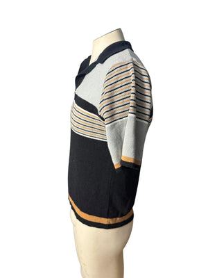 Vintage 70's men's striped sweater M Image