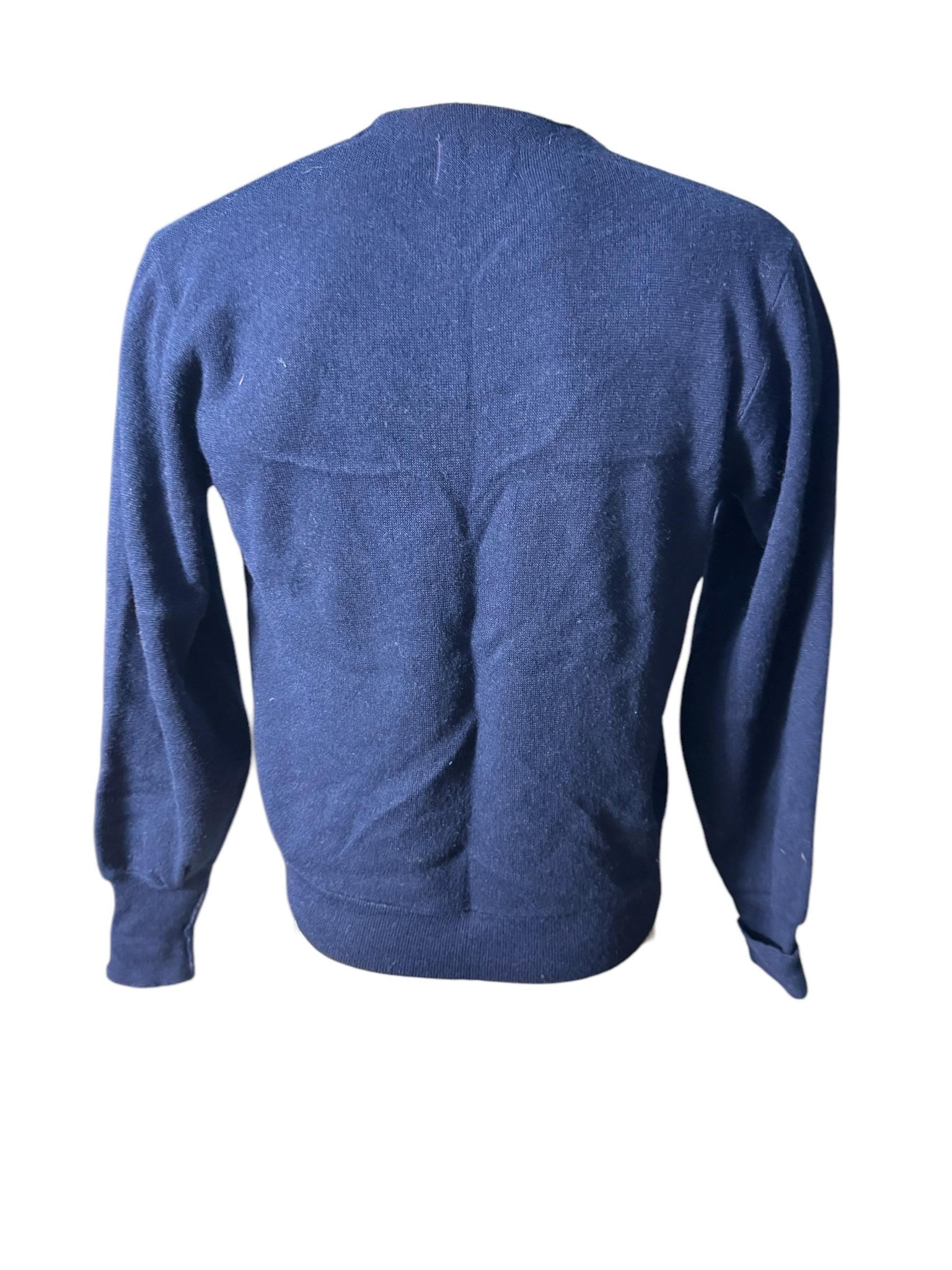 Vintage 70's men's Cranbrook cardigan sweater M blue