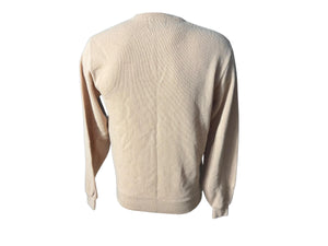 Vintage 70's men's tan cardigan sweater M Challenger