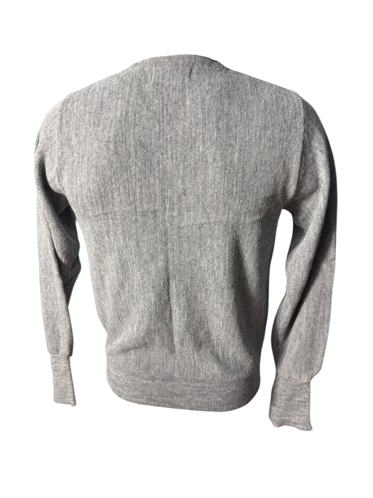 Vintage 70's men's gray cardigan sweater S Steeplechase