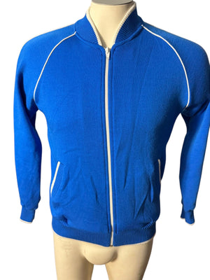 Vintage 70's 80's blue athletic jacket M Jumpin Jax