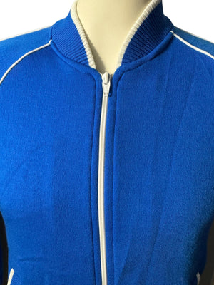 Vintage 70's 80's blue athletic jacket M Jumpin Jax
