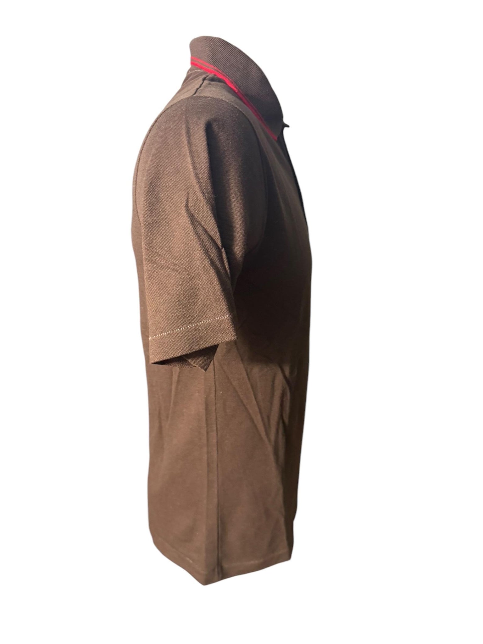 Vintage 70's brown men's polo shirt M Munsingwear