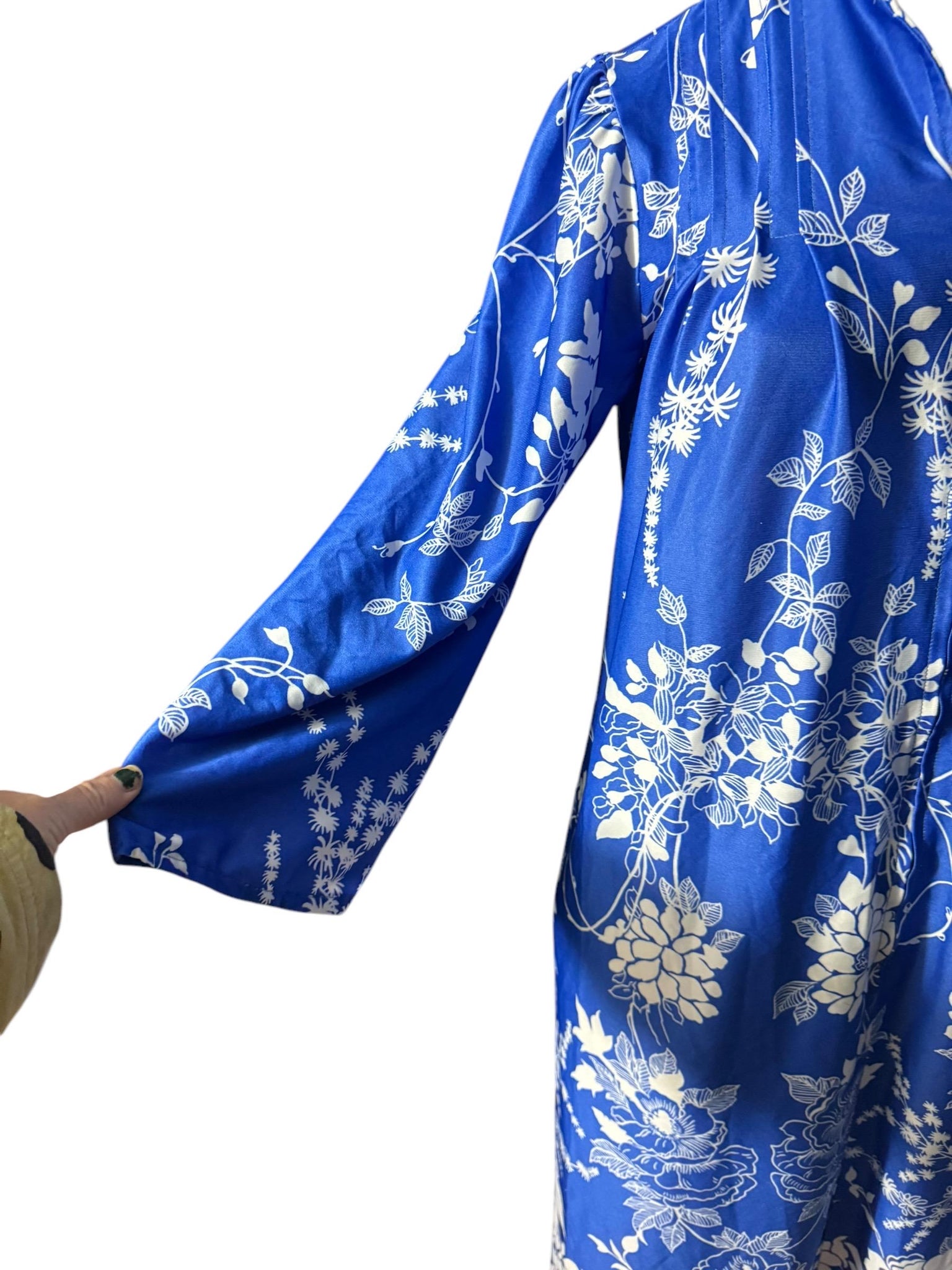 Vintage 70's Hawaiian house dress M caftan