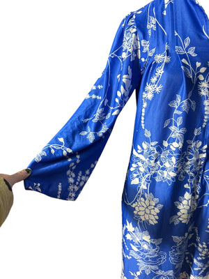 Vintage 70's Hawaiian house dress M caftan