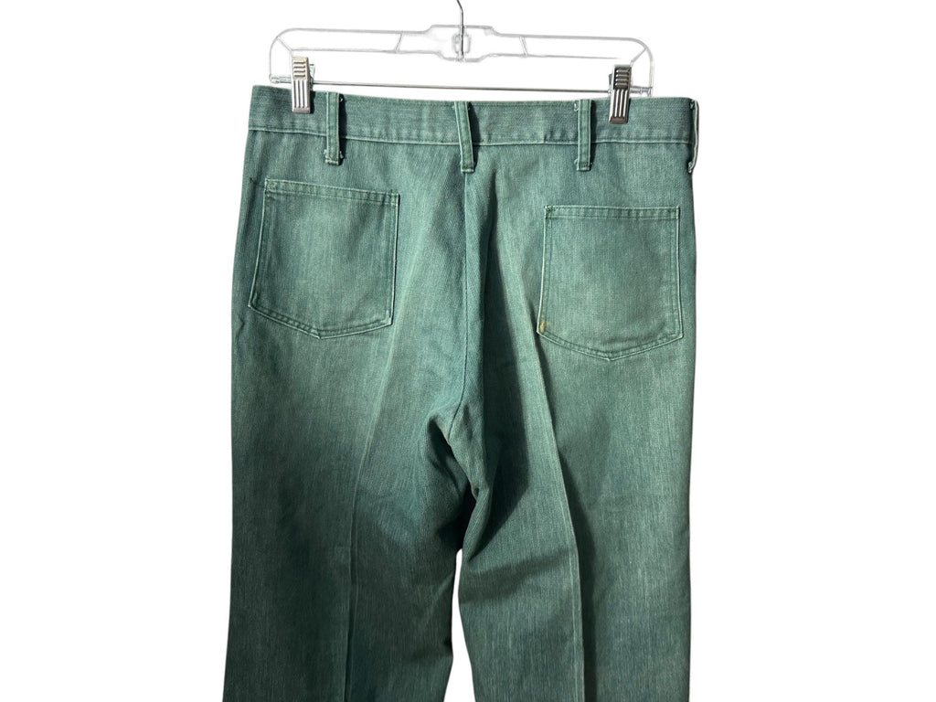 Vintage 70's green Tobias trouser pants 32 x 27