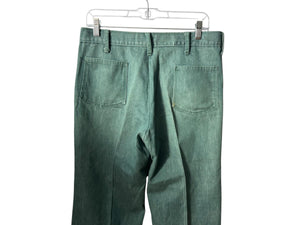 Vintage 70's green Tobias trouser pants 32 x 27