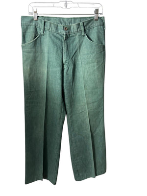 Vintage 70's green Tobias trouser pants 32 x 27