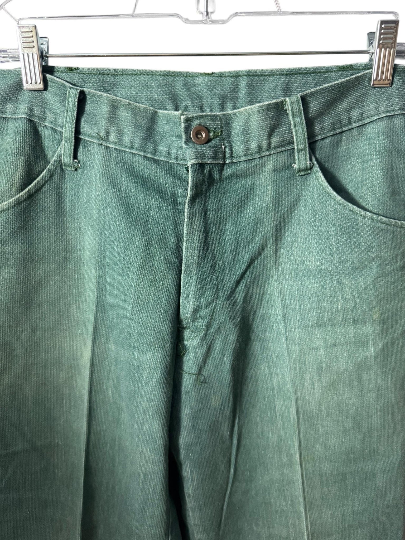 Vintage 70's green Tobias trouser pants 32 x 27