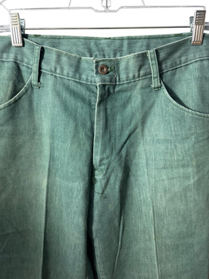Vintage 70's green Tobias trouser pants 32 x 27