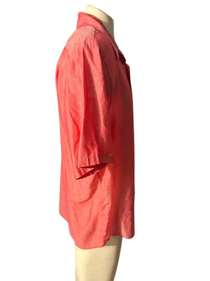 Vintage 70’s salmon mod shirt L King's Road