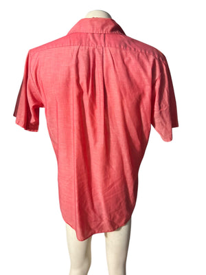 Vintage 70’s salmon mod shirt L King's Road