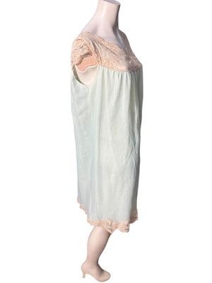 Vintage 60's blue Aristocraft nightgown S