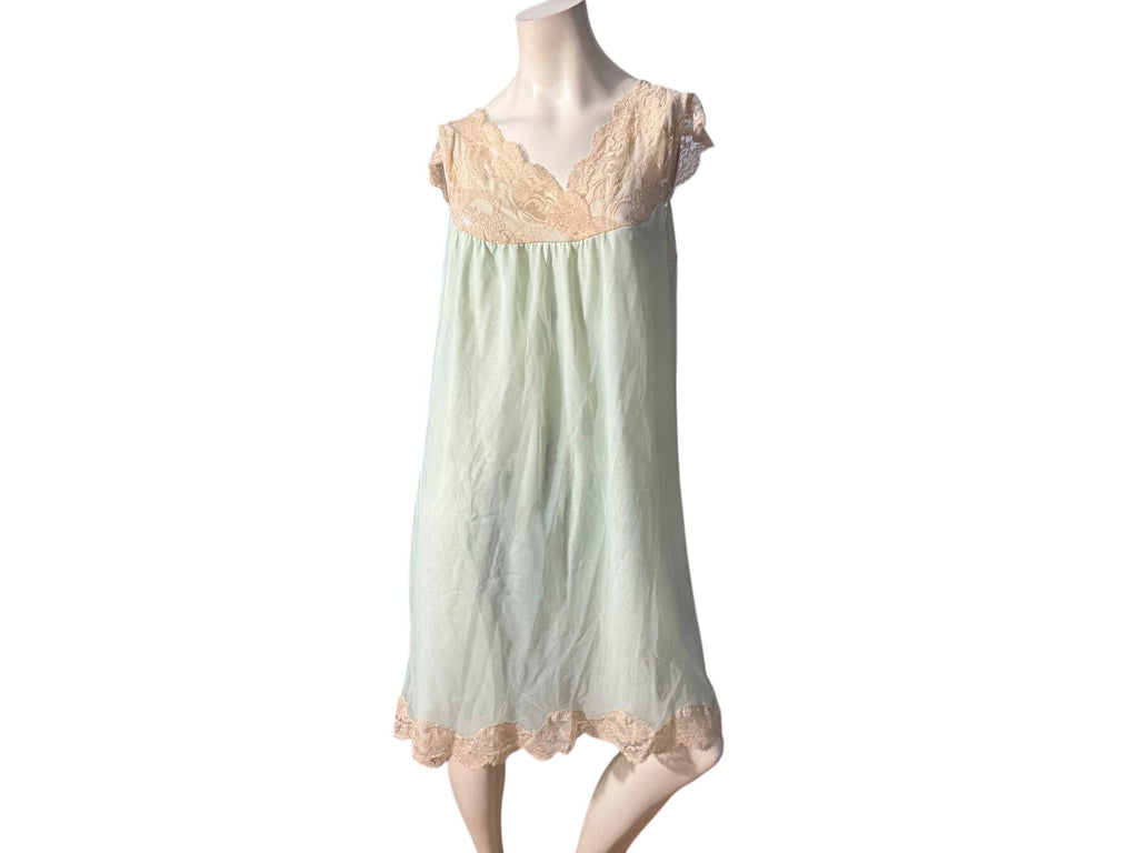 Vintage 60's blue Aristocraft nightgown S