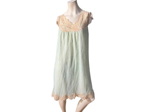 Vintage 60's blue Aristocraft nightgown S