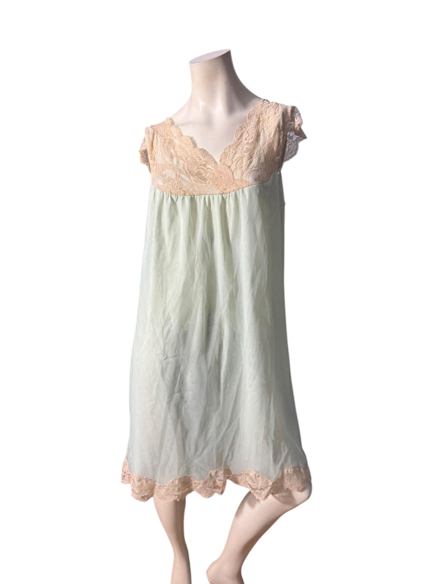 Vintage 60's blue Aristocraft nightgown S