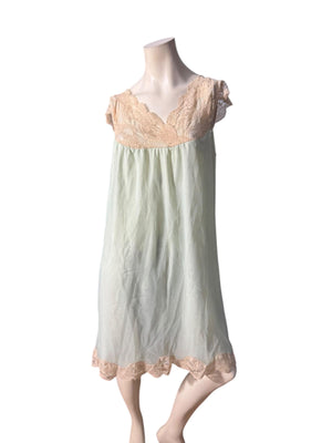 Vintage 60's blue Aristocraft nightgown S