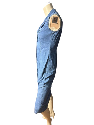 Vintage 80's blue jean dress 4 Carol Anderson