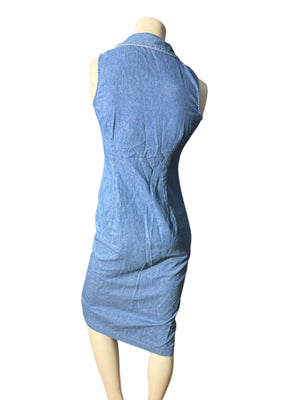 Vintage 80's blue jean dress 4 Carol Anderson