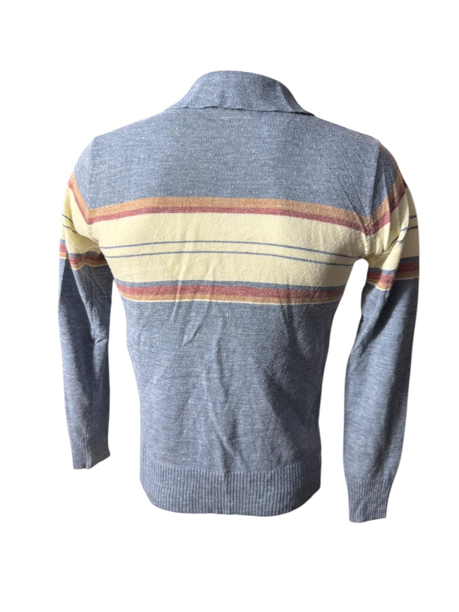 Vintage 70's men's collared sweater M Barclay