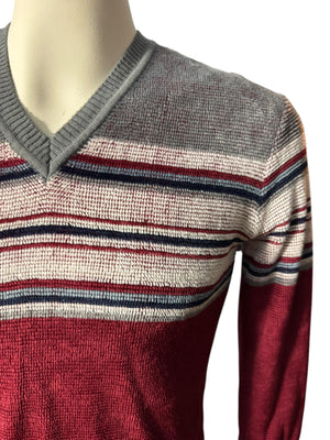 Vintage 70's men's striped terry shirt M Kennington