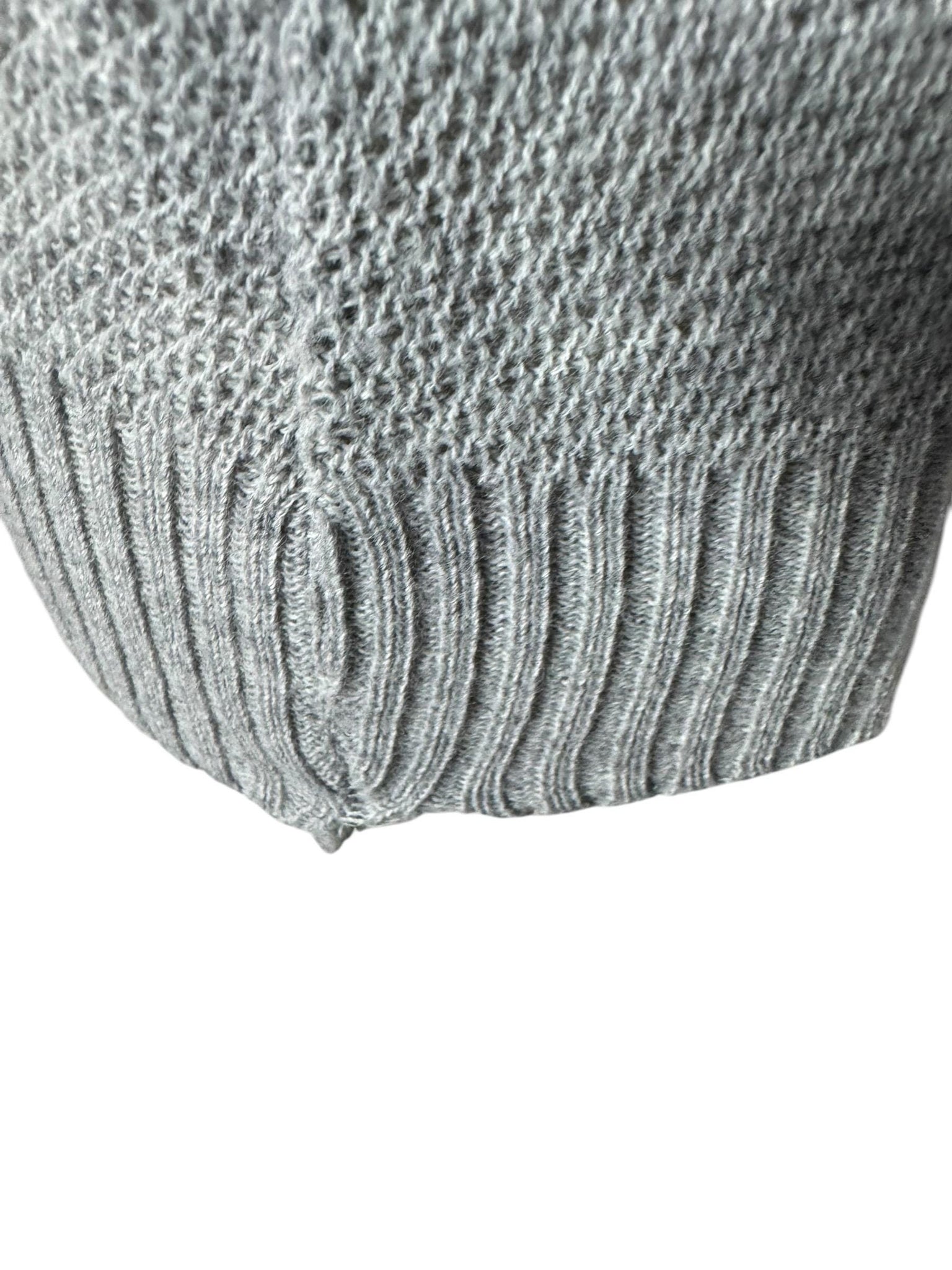 Vintage 70's men's gray striped sweater M