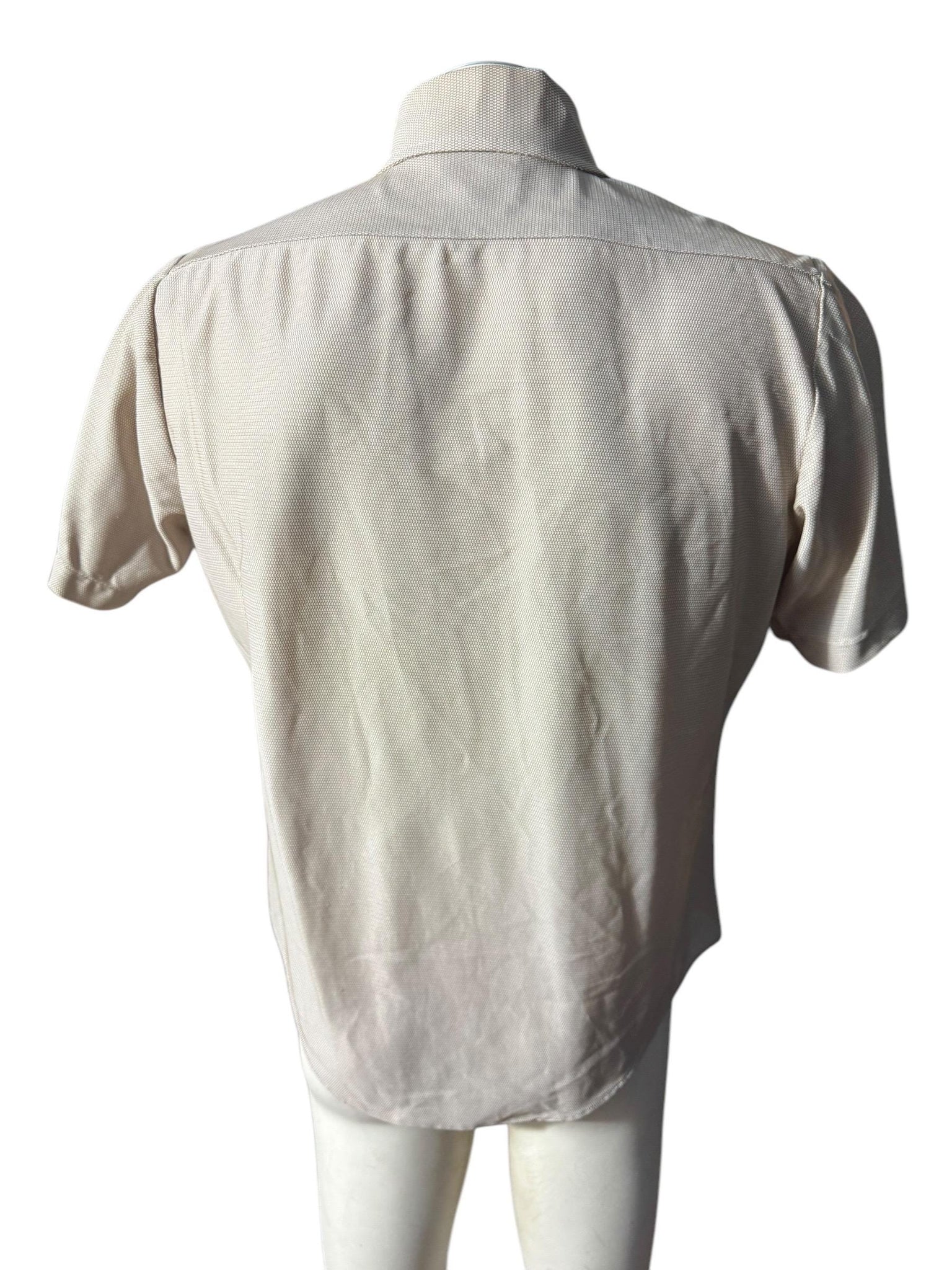 Vintage 70’s mod polyester shirt M/L 16 William Gary