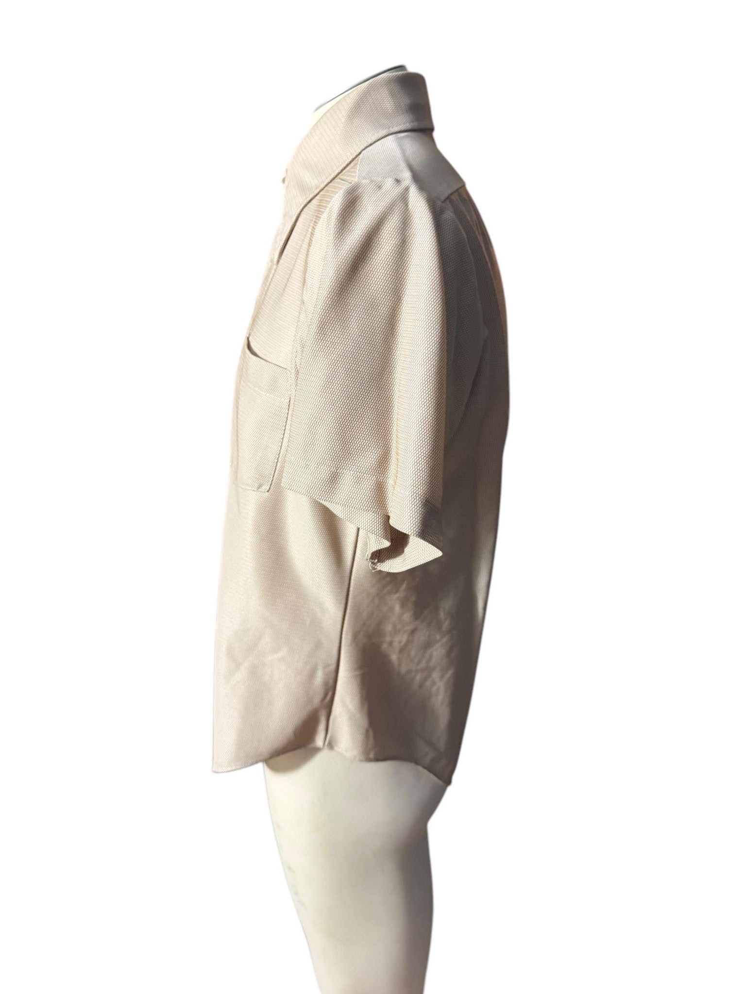 Vintage 70’s mod polyester shirt M/L 16 William Gary