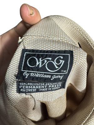 Vintage 70’s mod polyester shirt M/L 16 William Gary