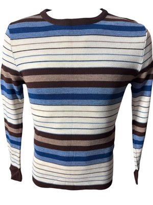 Vintage 70's men's striped sweater M Kings Road