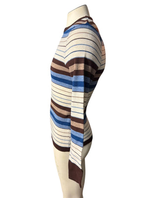 Vintage 70's men's striped sweater M Kings Road