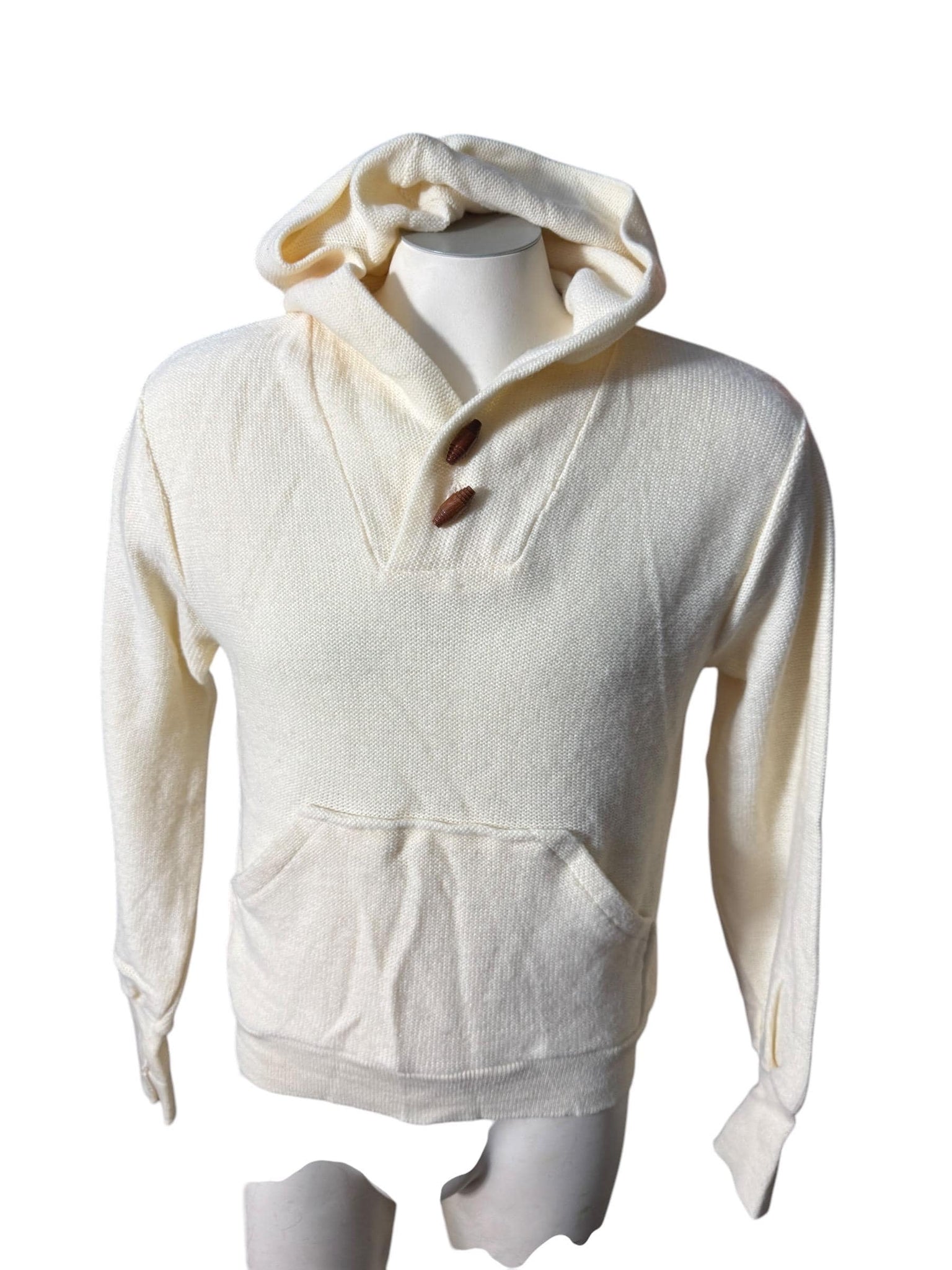 Vintage 70's men's hooded pullover sweater M
