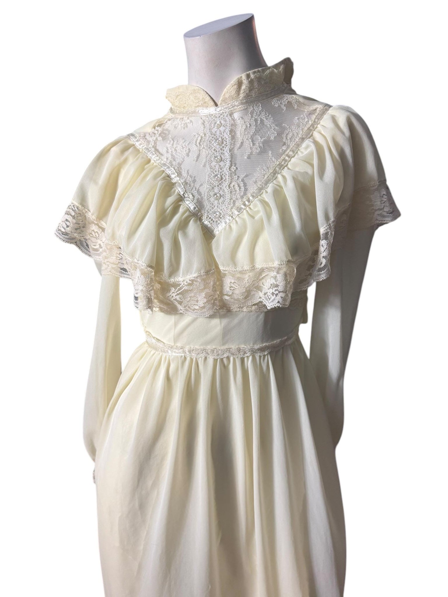 Vintage 70's prairie dress S wedding
