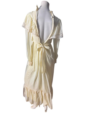 Vintage 70's prairie dress S wedding