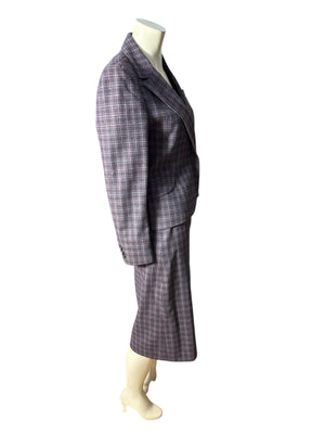 Vintage plaid wool suit M Peabody House