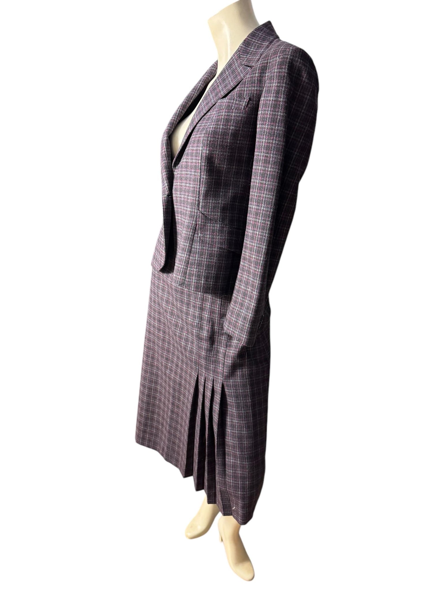 Vintage plaid wool suit M Peabody House
