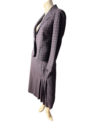 Vintage plaid wool suit M Peabody House
