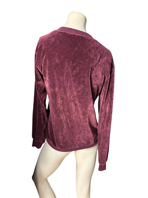 Vintage 70's men's purple terry shirt S Holmes