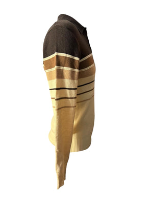 Vintage 70's brown men's National sweater M