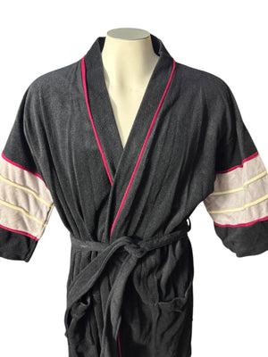 Vintage 70’s men’s black Weldon robe one size