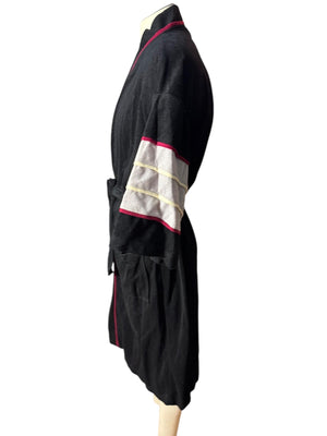 Vintage 70’s men’s black Weldon robe one size