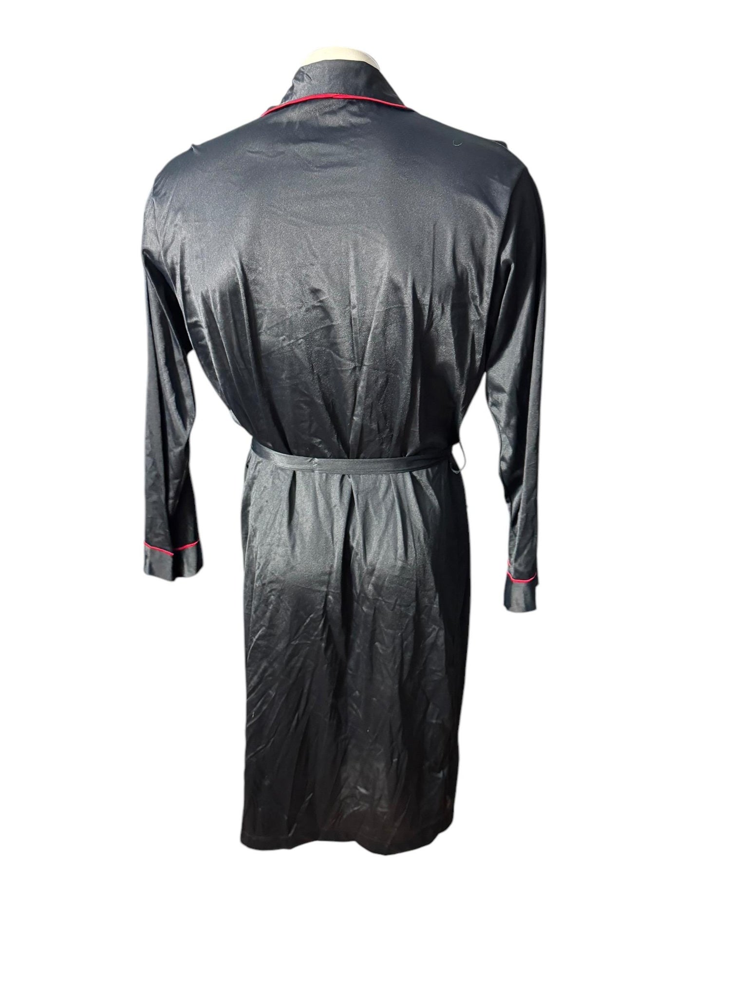 Vintage black & red 70’s men's robe M Munsingwear