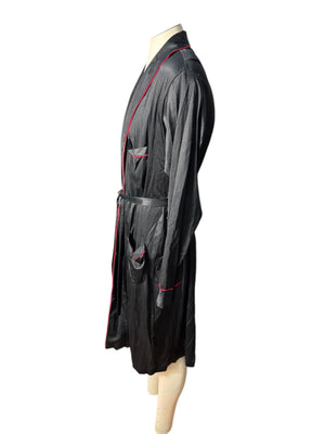 Vintage black & red 70’s men's robe M Munsingwear